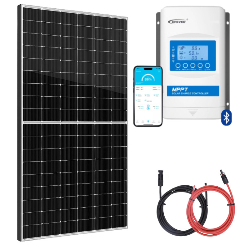 Zestaw do kampera panel sztywny 435W regulator 30A MPPT